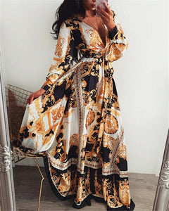 Boho Wrap Maxi Dress