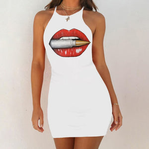 Lip Love Sleeveless Dress