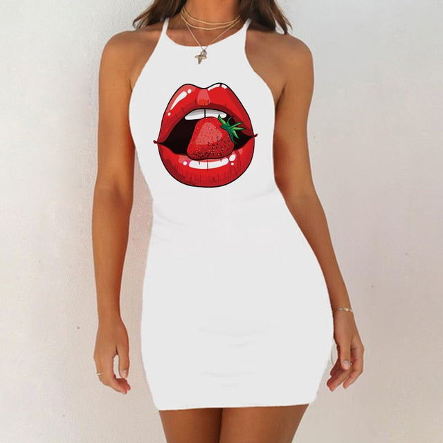 Lip Love Sleeveless Dress