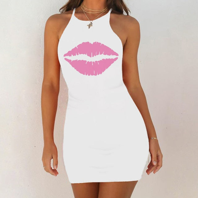 Lip Love Sleeveless Dress