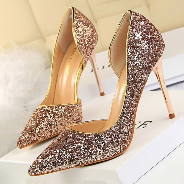 Sequin Stiletto Pumps