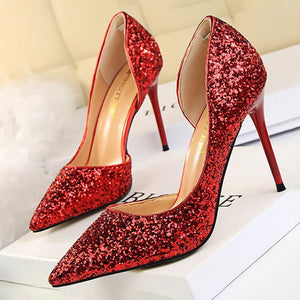 Sequin Stiletto Pumps