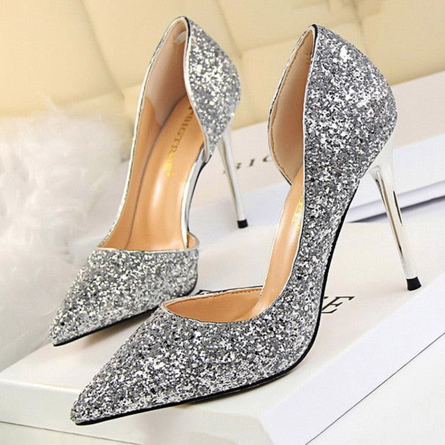 Sequin Stiletto Pumps