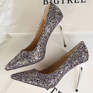 Sequin Stiletto Pumps