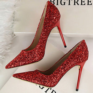 Sequin Stiletto Pumps