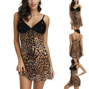 Lace Leopard Nightgown